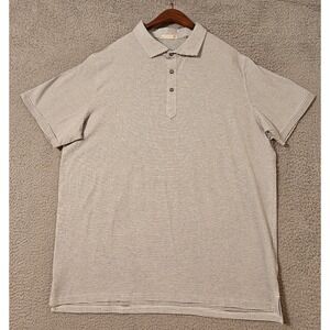Tasc Performance Bamboo Blend Short Sleeve Polo‎ Shirt Mens Size 2XL White Blue